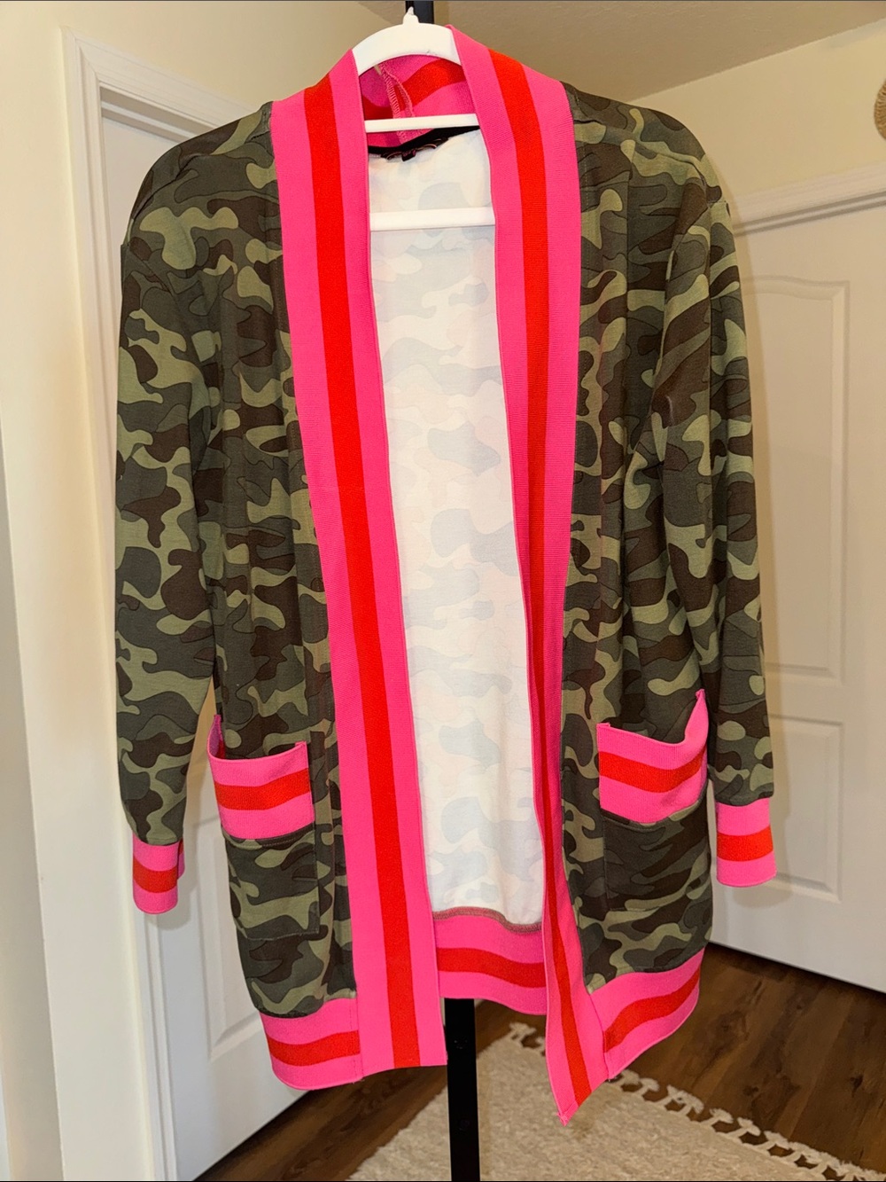 Haute Shore Camo Cardigan - OS